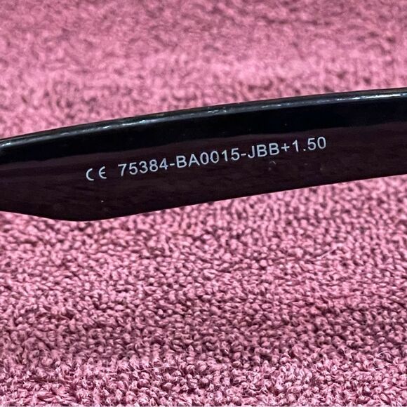 Jeffrey Banks Designer Men's Black Reading Glasses +1.50 NWOB - Picture 13 of 16